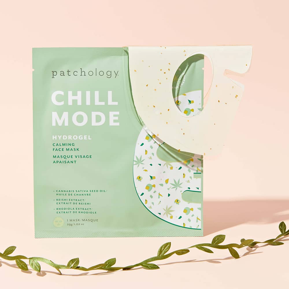 Patchology Chill Mode hydrogel calming face mask reishi extract rhodiola extract
