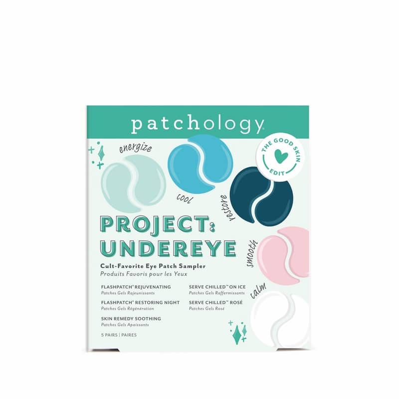 Patchology âProject: Under Eyeâ eye patch sampler, multi-benefit kit with rejuvenating, hydrating, cooling, and soothing under-eye gels for refreshed, brighter-looking eyes