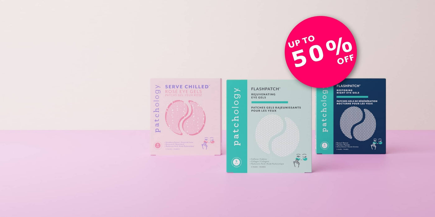 spring sale patchology up to 50 percent off trio of eye gels rose rejuvenating restoring night