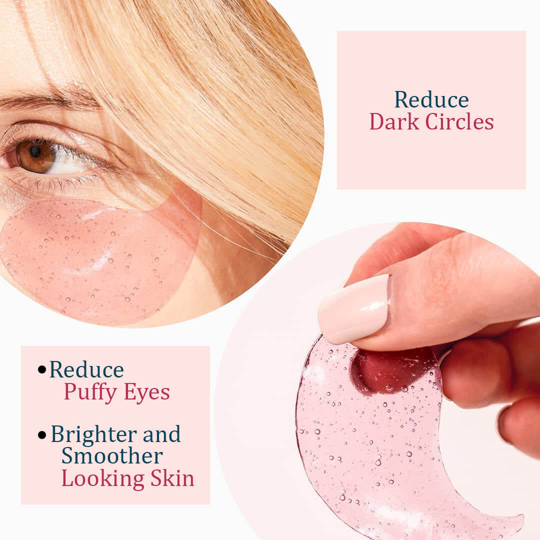 reduce dark circles. Reduce puffy eyes. brighter and smoother looking skin