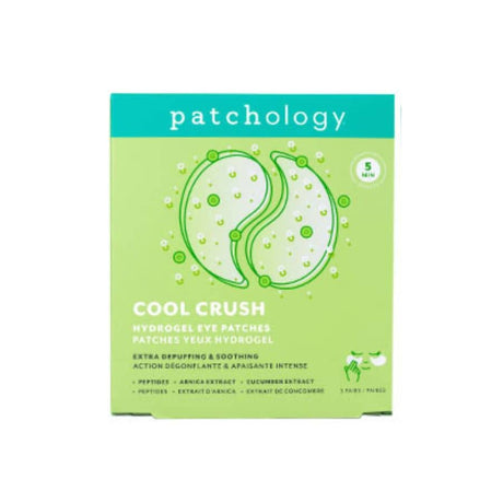 Box of Patchology Cool Crush hydrogel eye patches on a white background
