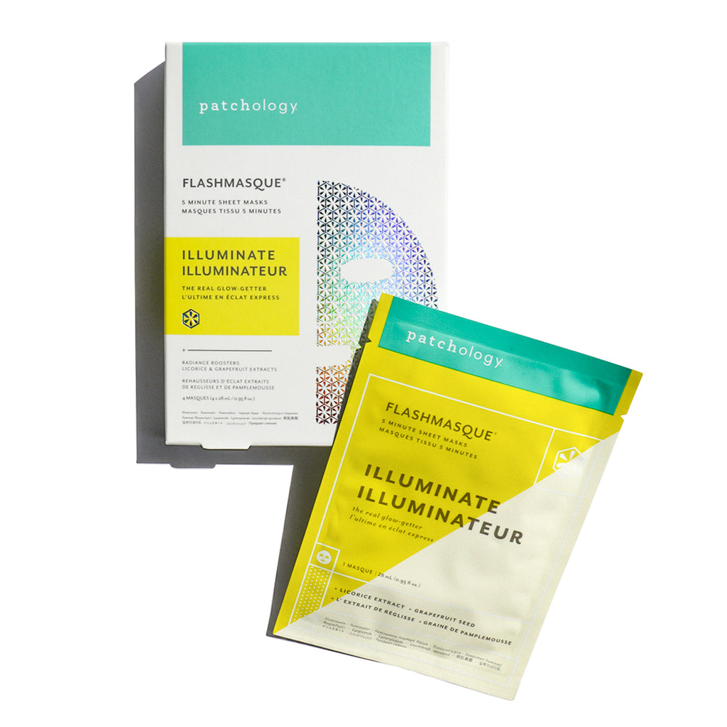 FlashMasque® Illuminate 5 Minute Sheet Mask: 4 Pack