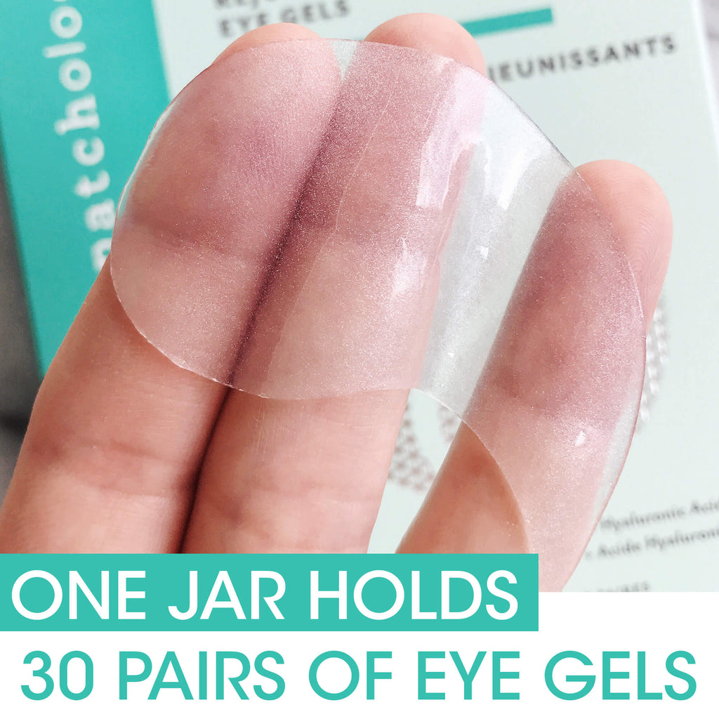 one jar holds 30 pairs of eye gels